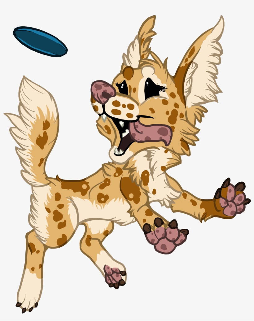 Frisbee Dog Chibi Weasyl Clip Art Black And White Download - Chibi Dog, transparent png #8677480