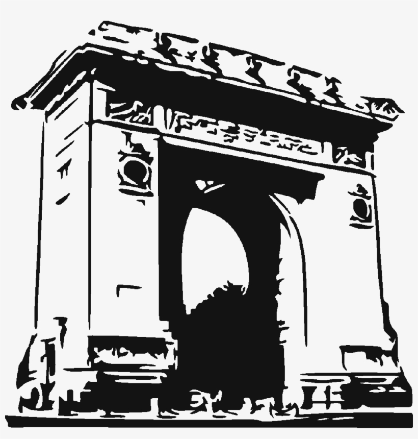 Arc De Triomphe Clipart - Arc De Triomphe Stickers, transparent png #8677482