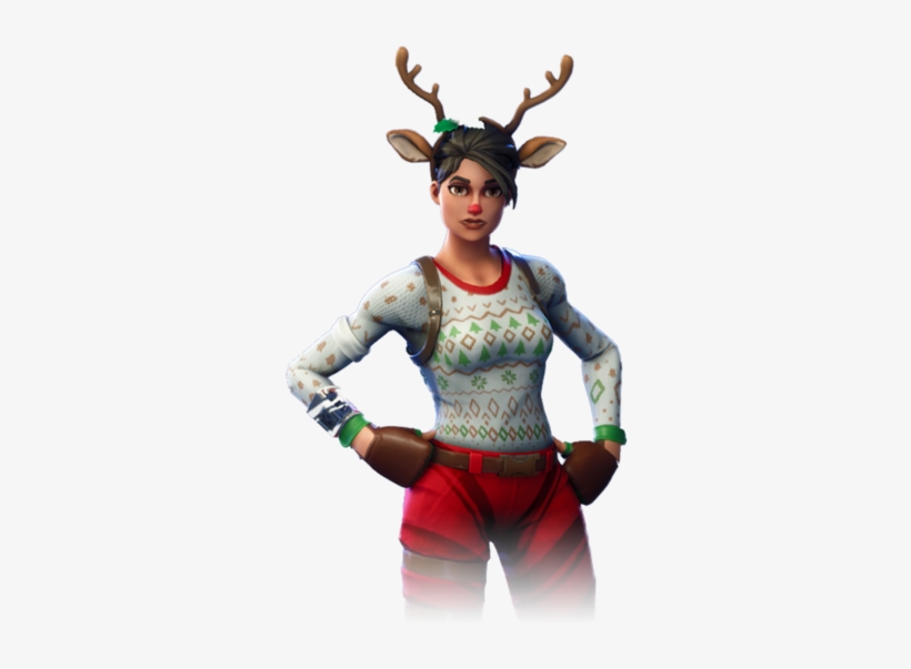 Red-nosed Raider Fortnite Fade - Red Nose Reindeer Fortnite, transparent png #8677582