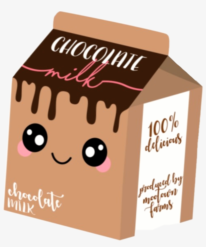 Sctastyfood Sticker - Carton Cute Chocolate Milk, transparent png #8677703