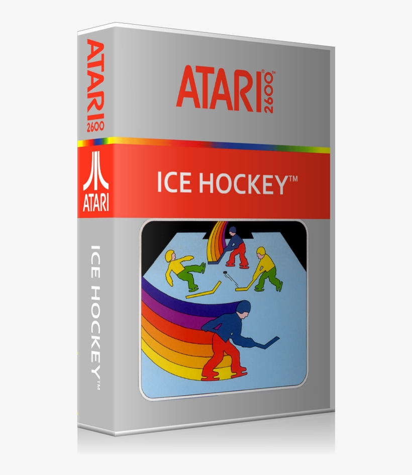 Ice Hockey Atari 2600 Game Cover To Fit A Ugc Style - Atari 5200 Blue Print, transparent png #8677927