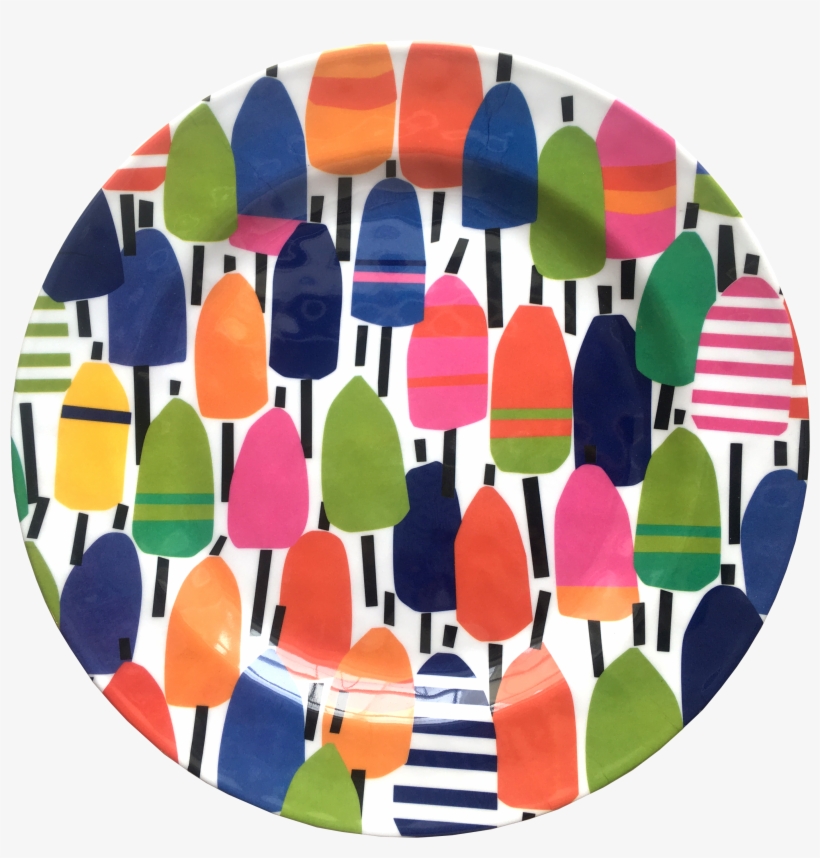Melamine Buoy Dinner Plate - Surfing, transparent png #8677938