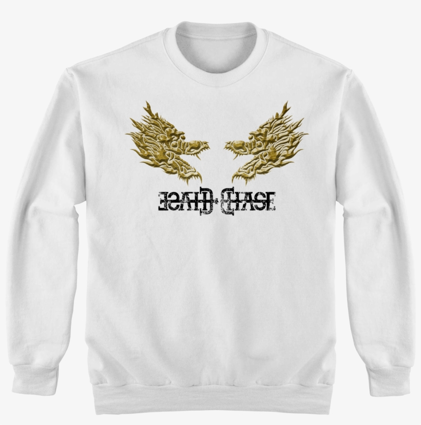 Load Image Into Gallery Viewer, Gold Duo Dragon Head - Blank Sweatshirt Mockup, transparent png #8678100