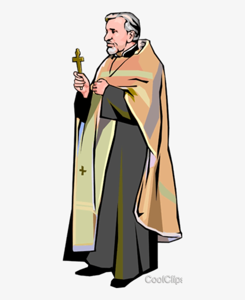 Priest Royalty Free Vector Clip Art Illustration Vc001233 - Cartoon.