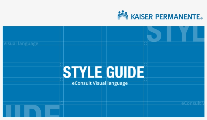 Econsult Style Guide - Kaiser Permanente, transparent png #8679555