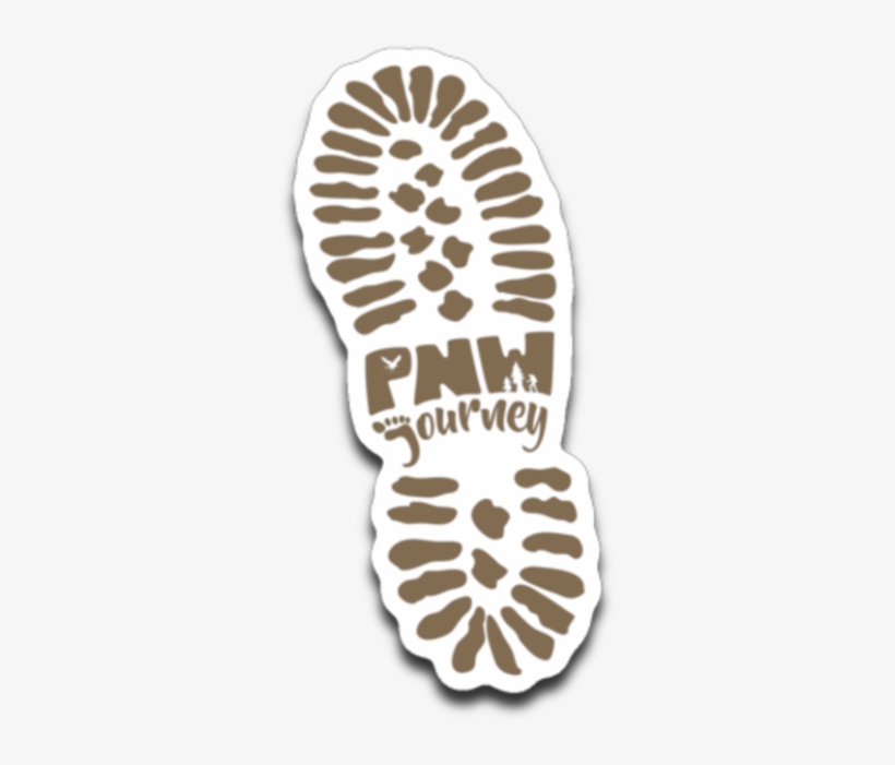 Pnw Journey Boot Print Sticker - Combat Boot Boot Print Png, transparent png #8679719