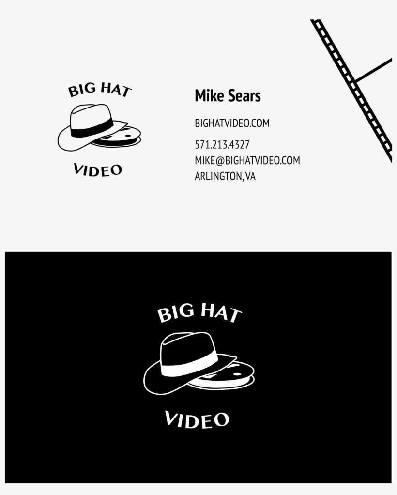Big Hat Videos Business Cards - Calligraphy, transparent png #8680025