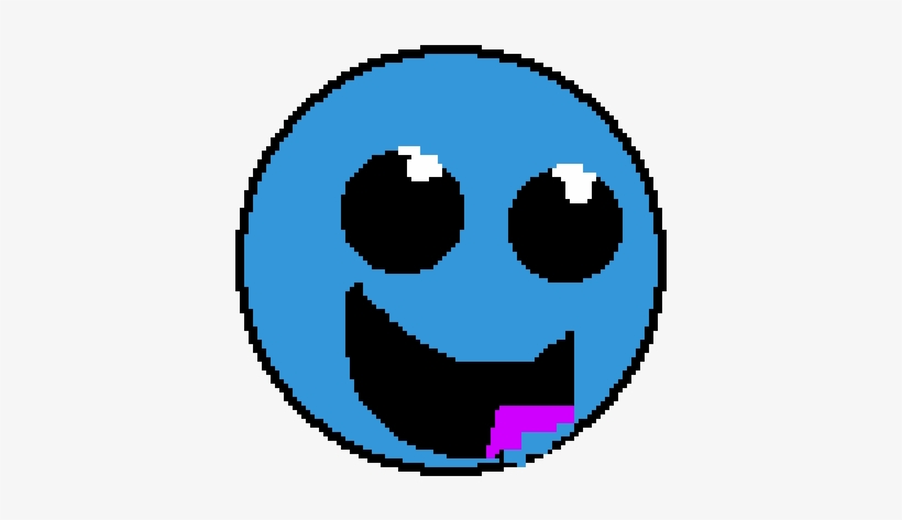 The Easy Face In Geometry Dash - Smiley, transparent png #8680328