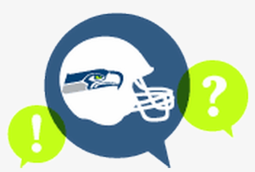 Greyhound Clipart Seahawks Player - Graphic Design, transparent png #8680697