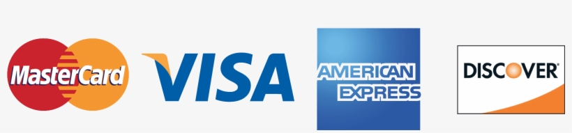 Master Card, Visa, Amex, And Discover Logo - Visa Master Amex Discover, transparent png #8680703