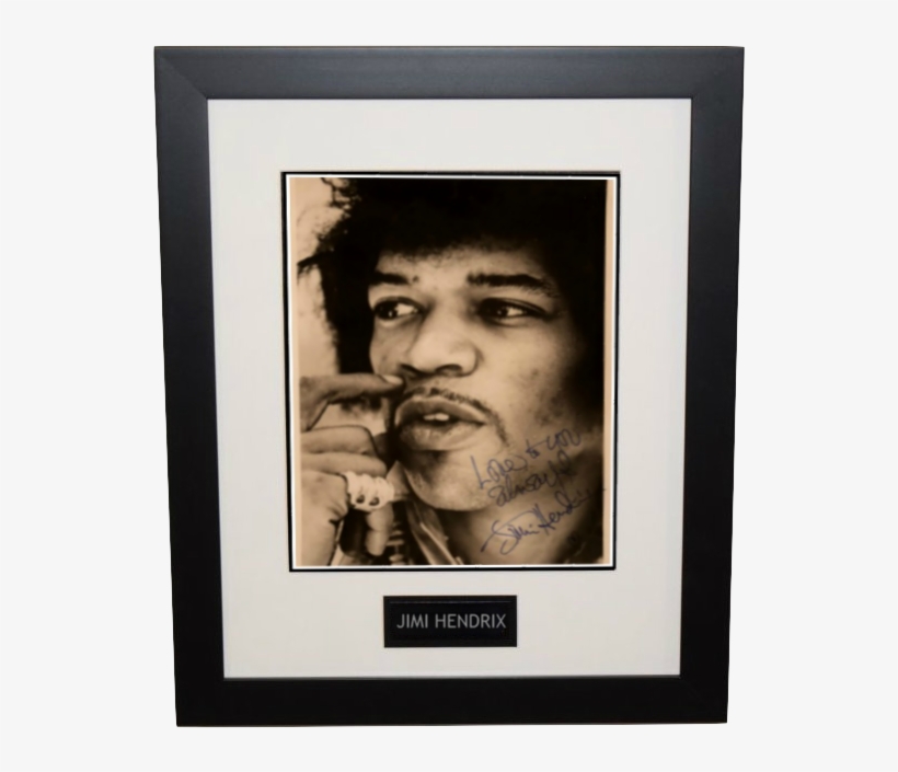 Jimi Hendrix Signed - Picture Frame, transparent png #8681802