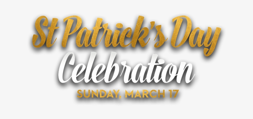 Patrick's Day - Calligraphy, transparent png #8682391