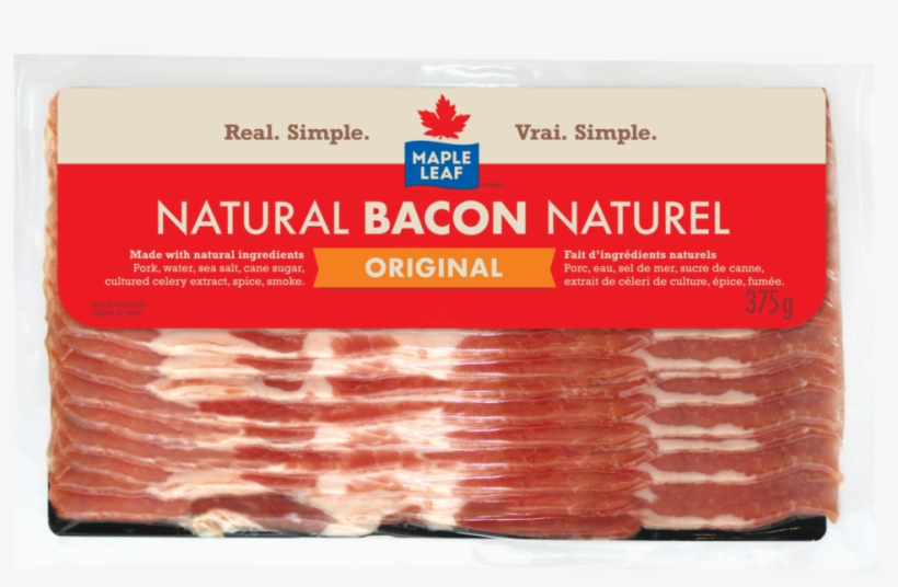 Two Canadian Food Icons Rebrand To Give Consumers What - Maple Leaf Lazy Maple Bacon, transparent png #8682456