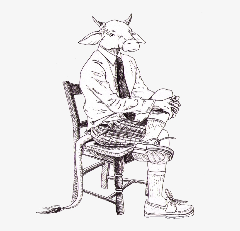 Minotaur Sitting, transparent png #8683333