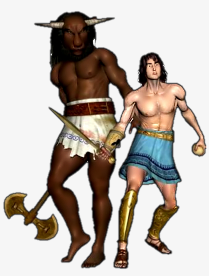 Fineartfriday Sticker - Theseus And Minotaur Clipart, transparent png #8683578