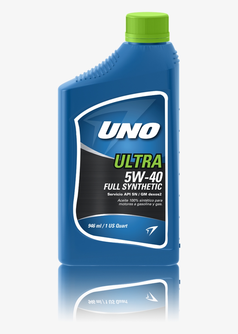 Uno Ultra Full Synthetic 5w-40 - Bottle, transparent png #8683871