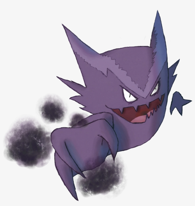 Haunter Used Night Shade By Cleverasfoxes - Cartoon, transparent png #8683909