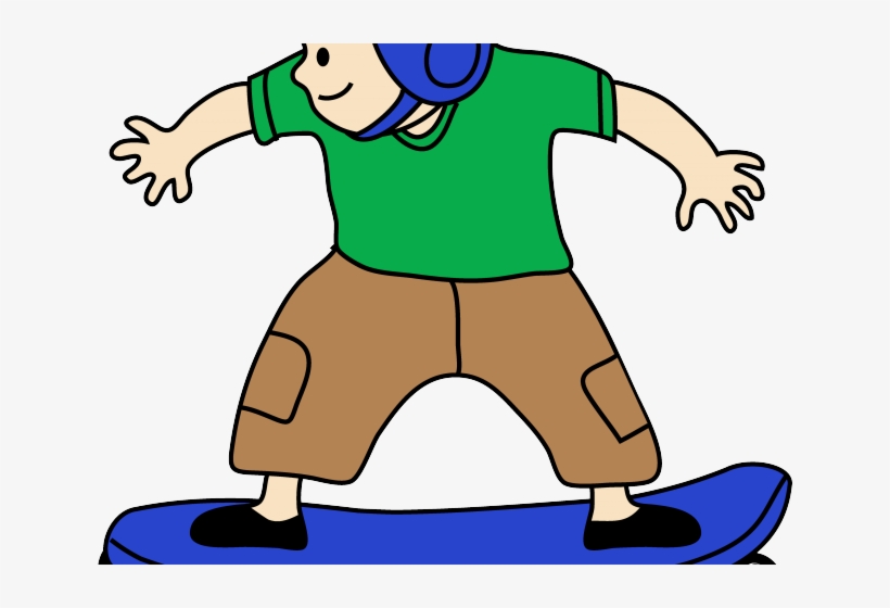 Skateboarding Clipart Transparent Background - Skateboard Clipart Transparent, transparent png #8684035