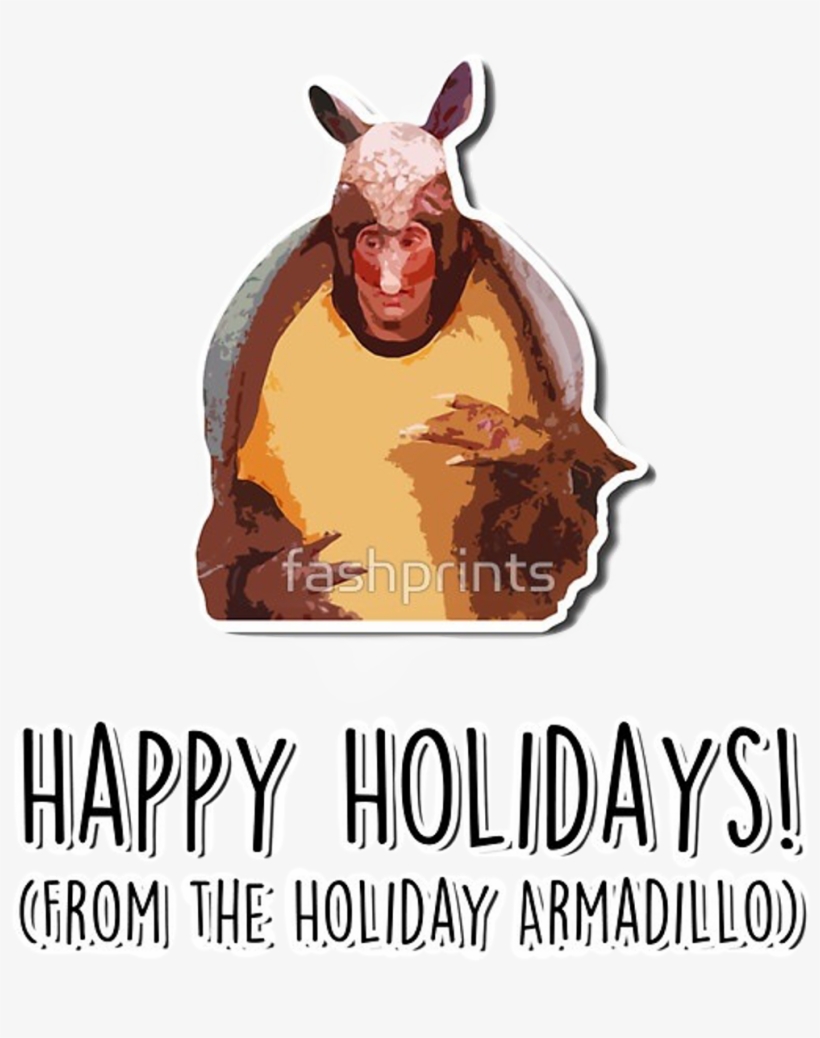 Armadillo Friends Holidays Ftestickers Freetoedit - Happy Holidays From The Holiday Armadillo, transparent png #8685192
