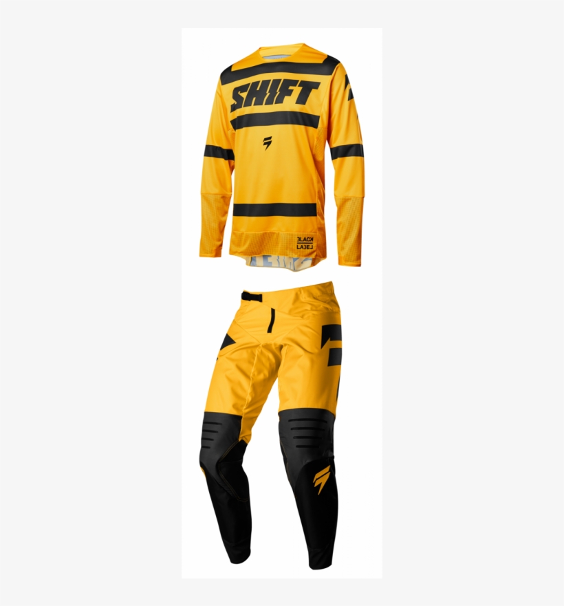2018 Shift Mx Black Label Strike Yellow Kit Combo - Shift Black Label Strike, transparent png #8685195