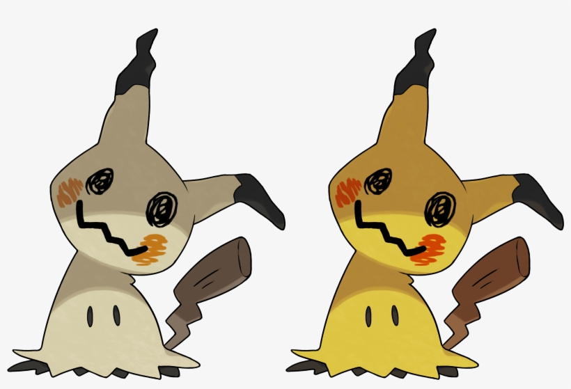 I Made Some Mock-up Shinies Of The New Gen 7 Pokemon - Mimikyu Under The Costume, transparent png #8685334