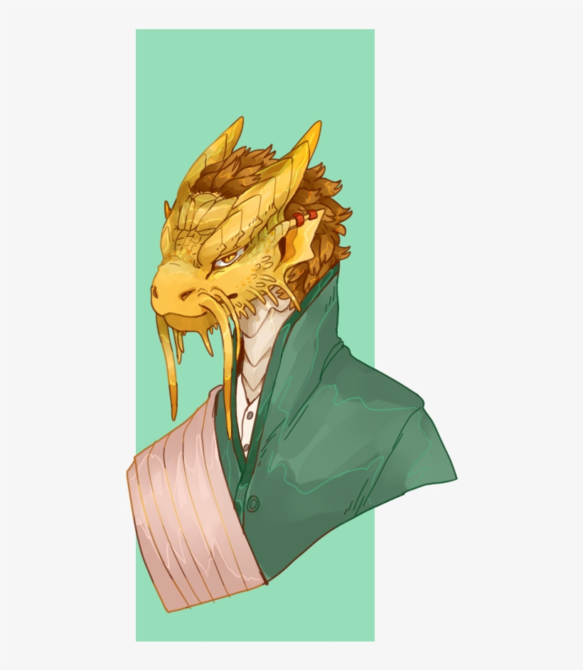 Balmoth - Gold Dragonborn Monk, transparent png #8685628