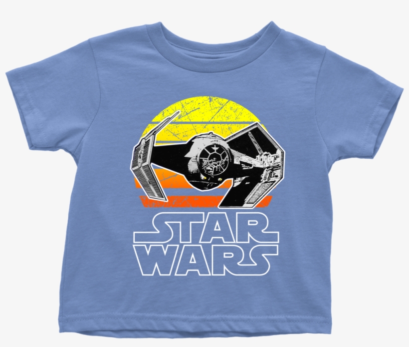 Star Wars Vintage Tie Fighter Toddler T Shirt - Baby Shark T Shirt For Birthday, transparent png #8687517
