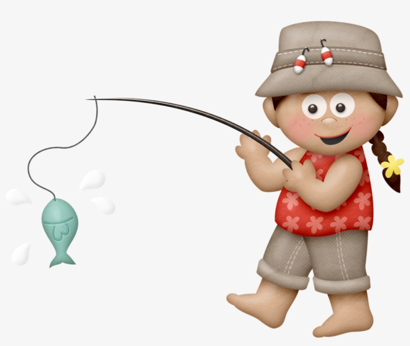 Lliella Fishingadv Fishinggirl2d - Menina Pescadora Desenho Png, transparent png #8688169