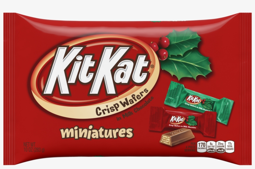 Kit Kat, Holiday Miniatures Chocolate Candy, 10 Oz - Kit Kat Holiday Miniatures, transparent png #8689146