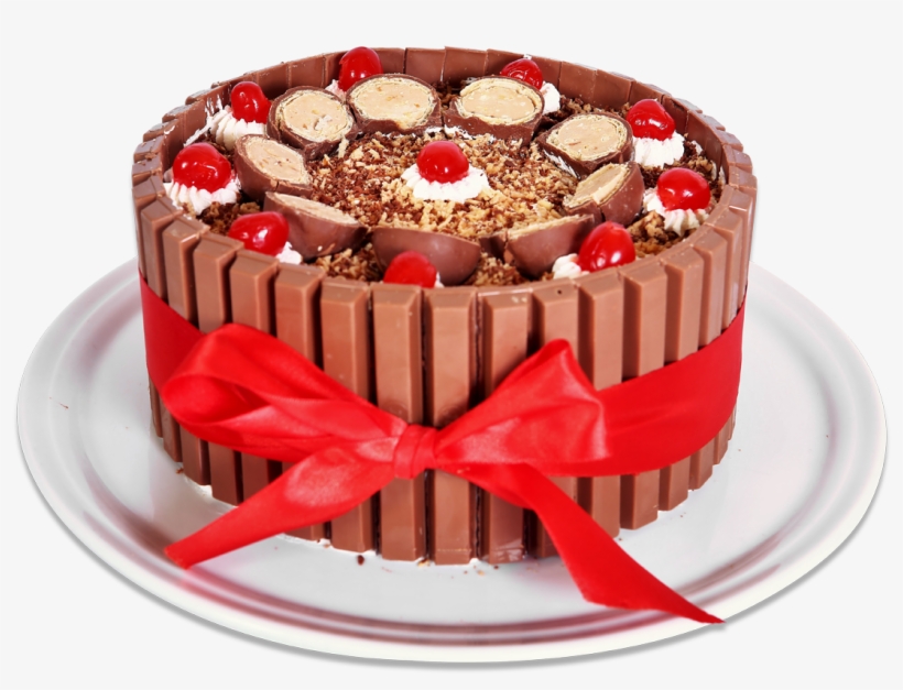 Torta Bombom Sonho De Valsa Com Kit Kat - Bolo Kit Kat Com Bombom, transparent png #8689244