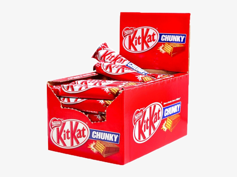 Kit Kat Chunky Box - Kit Kat, transparent png #8689523