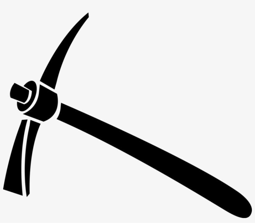 Vector Illustration Of Pickaxe Or Pick Hand Tool For - Mountain Climbing Pick, transparent png #8689876