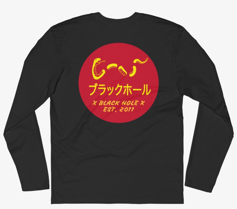 Blank Black Long Sleeve Shirt Back, transparent png #8690463