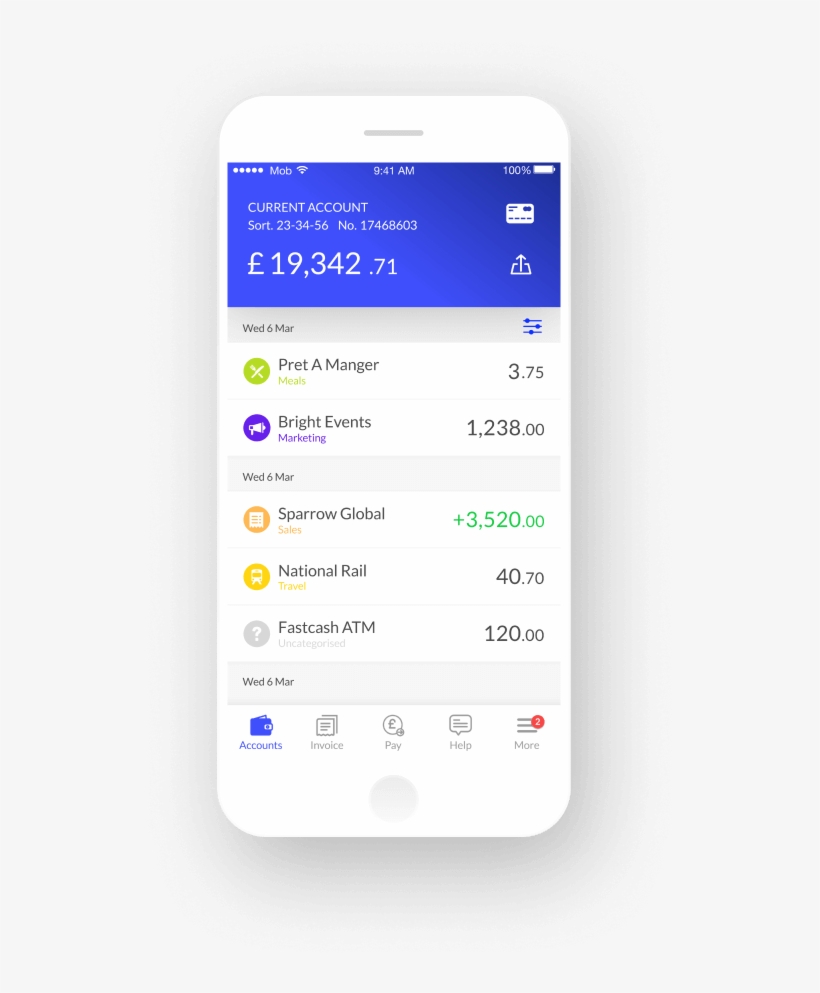 Tide Business Banking App Mobile Phone Free Transparent PNG