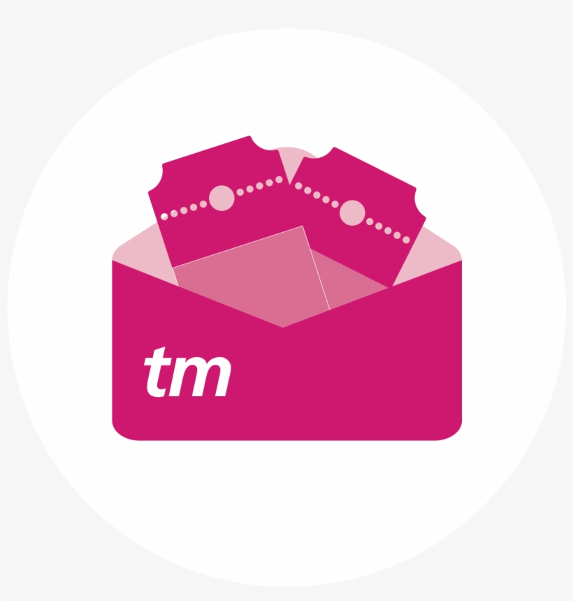 Delivering Tickets - Ticketmaster, transparent png #8691412