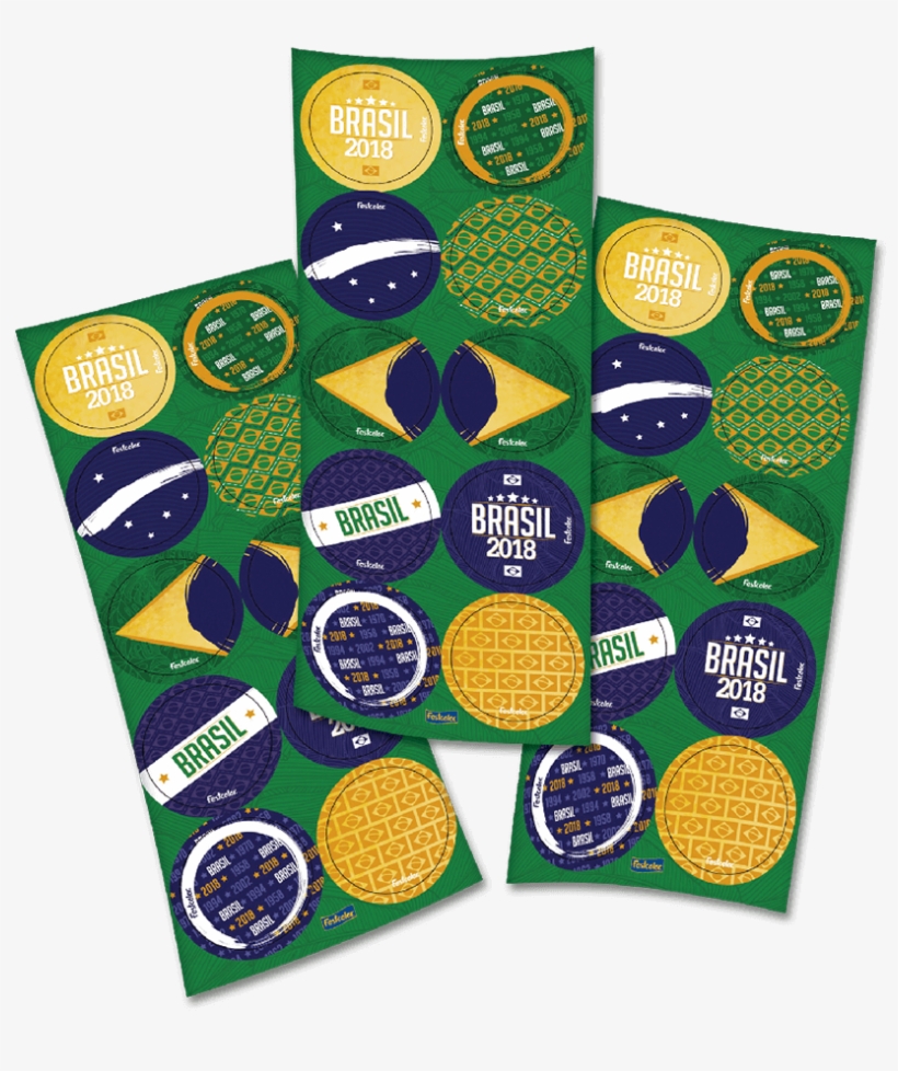Adesivo Redondo Bandeira Brasil 2018 Festcolor - Circle, transparent png #8691850