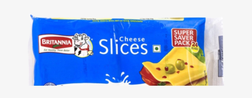 Drawn Cheese Slice Cheese - Britannia Cheese Slices 480gm, transparent png #8691907