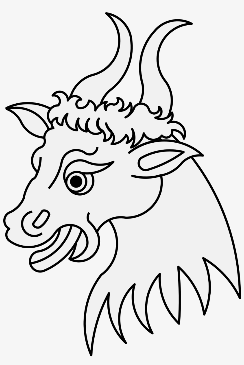 Bull's Head Erased - Купидон Трафарет, transparent png #8692170