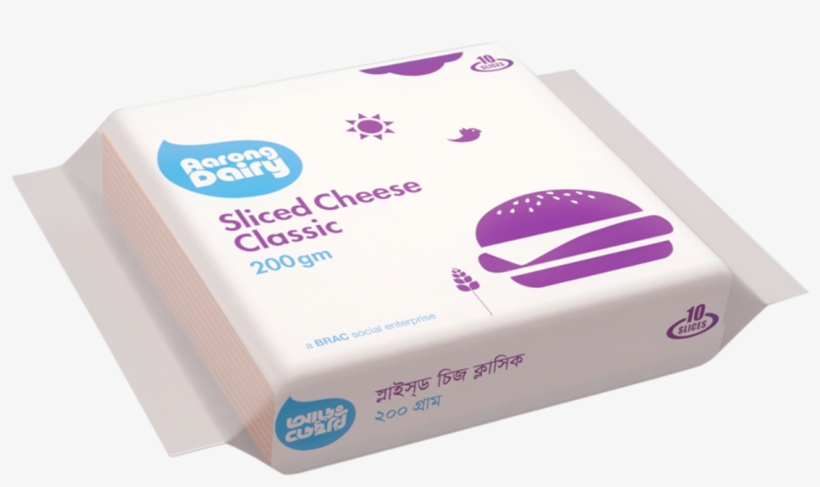 Sliced Cheese Classic - Carton, transparent png #8692200