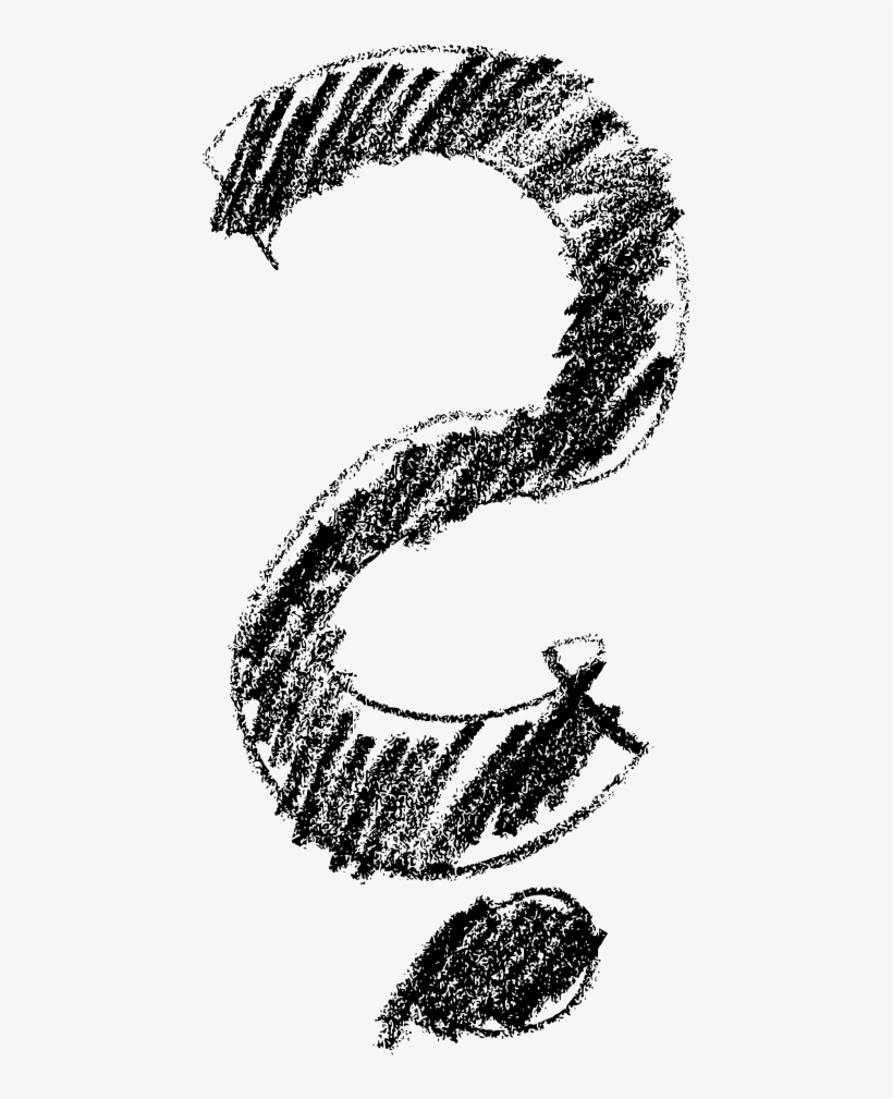 Download Png - Transparent Sketch Question Mark, transparent png #8693590