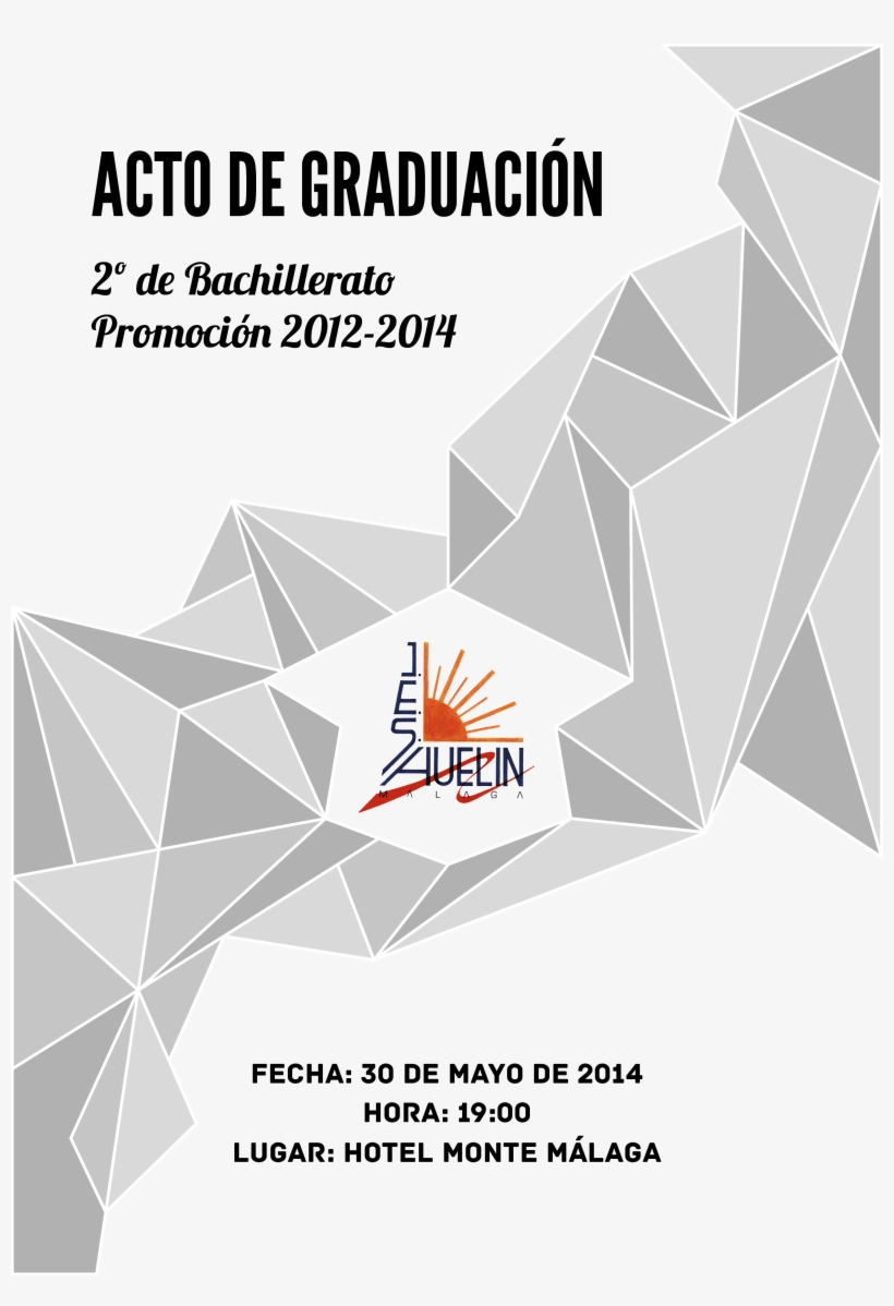 Portada Programa Graduación - Ies Huelin, transparent png #8693901