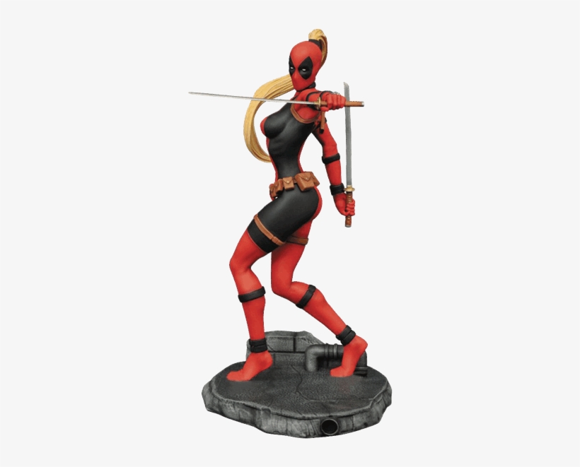 Lady Deadpool Femme Fatales Statue - Diamond Select Marvel Statues, transparent png #8694599