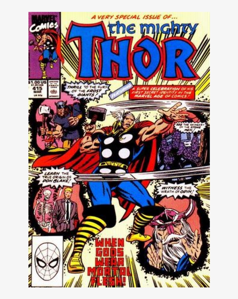 Купете Comics 1990-03 The Mighty Thor - Thor #416, transparent png #8694636