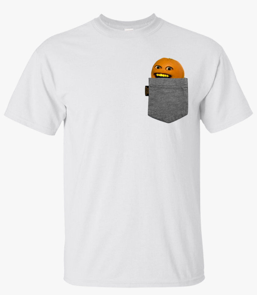 Annoying Orange Pocket Orange Shirt - Cheeseburger, transparent png #8694747