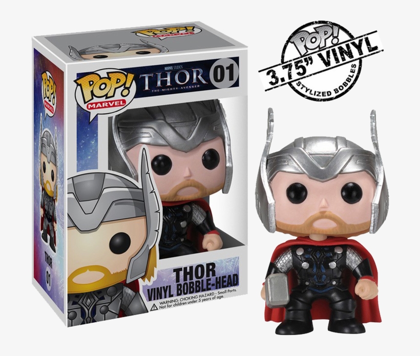 Thor Movie Pop Vinyl Bobble Figure - Funko Pop Thor 1, transparent png #8695107