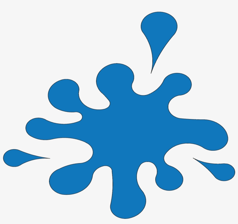 Splash With 3 Drops, 130 Cm Rainbow Blue - Graphic Design, transparent png #8695373