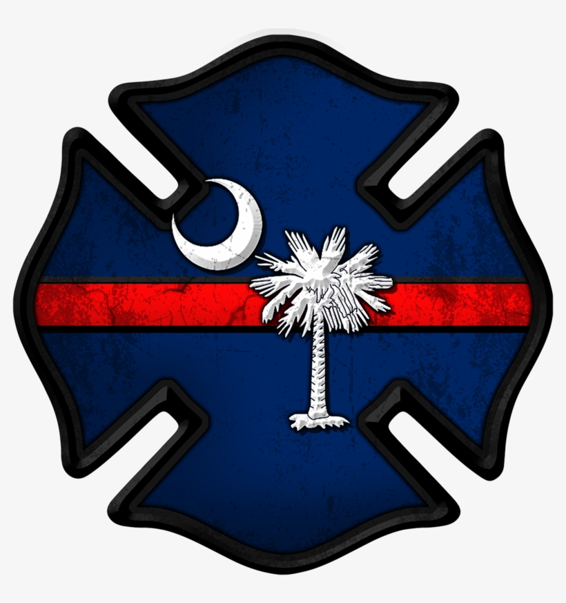 South Carolina Firefighter Decal - South Carolina Sticker, transparent png #8697159
