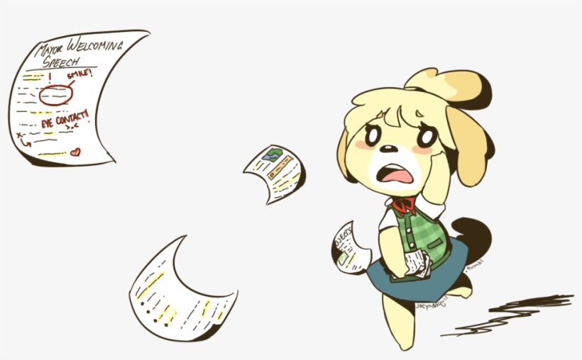 Animal Crossing Villager Leaving - Isabelle Animal Crossing Fruit, transparent png #8697610