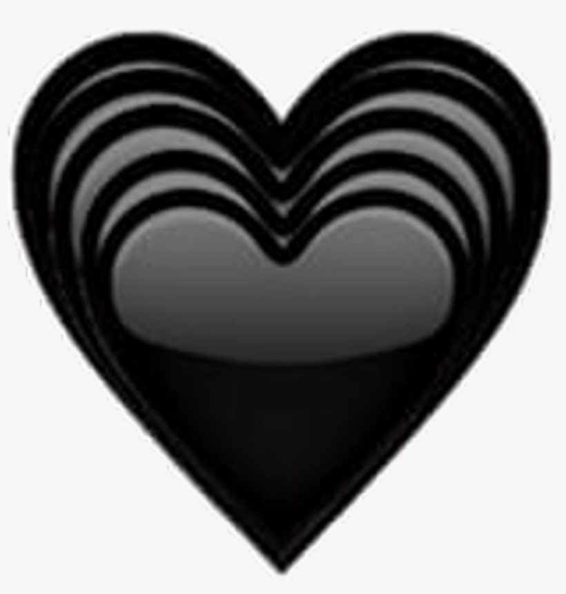Black Heart Emoji Art Interesting Photography Decoratio - Heart, transparent png #8698032