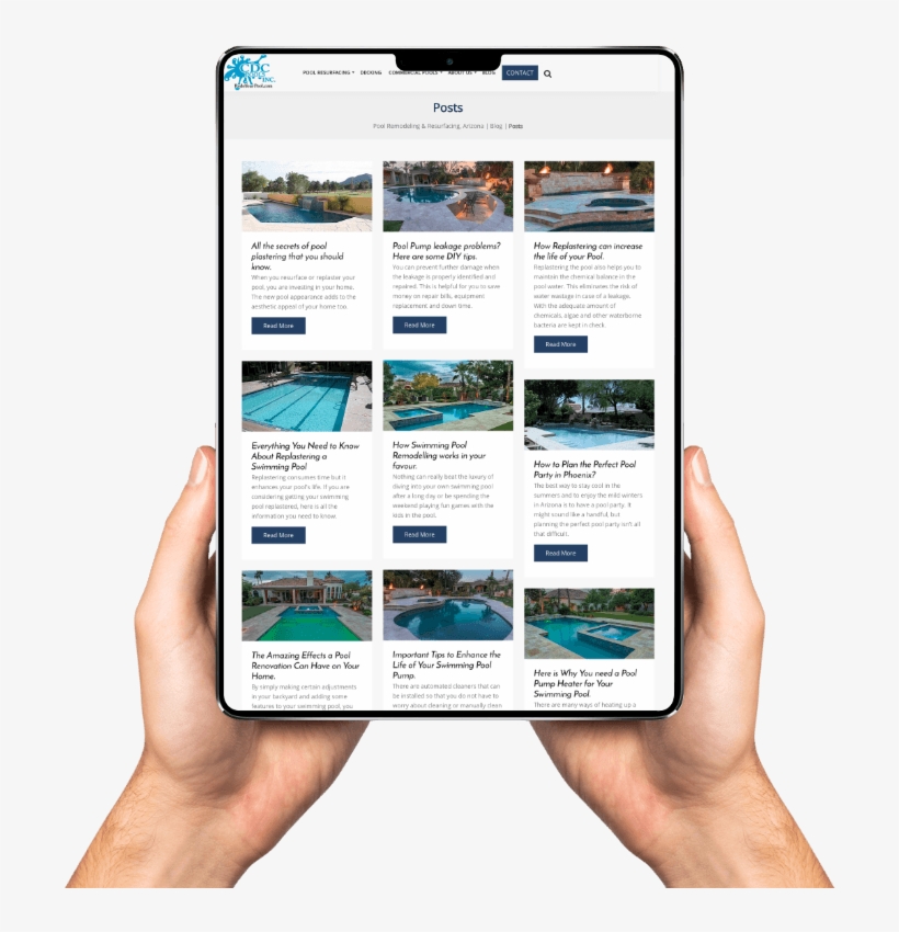 Cdc Pools Gets Remodelled Online With Fresh Sell - Online Advertising, transparent png #8698321